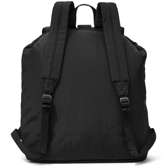 PINK VICTORIA'S SECRET Black Nylon Cargo Backpack Fits up to a 15" Laptop**NEW! - Picture 2 of 5